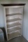 Bookcase with Adjustable Wood Shelves and Crown Moulding Top