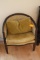 Antique Continental Walnut Framed Upholstered Chair