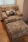 C.R Laine Upholstered Easy Chair with Matching Ottoman