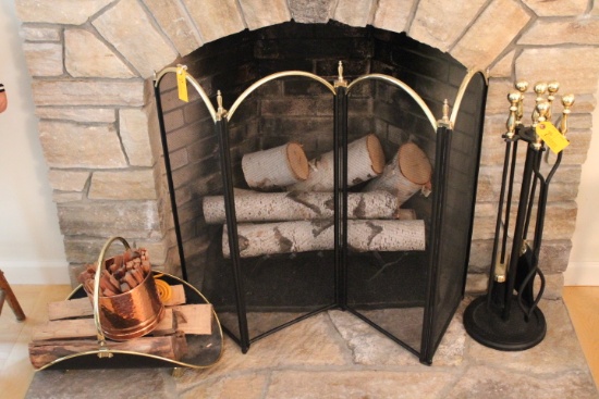 Lot of Fireplace Items