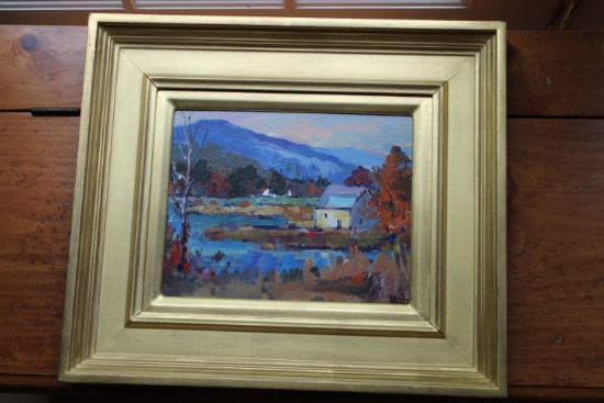 Robert W. Duffy  Oil on Board Painting