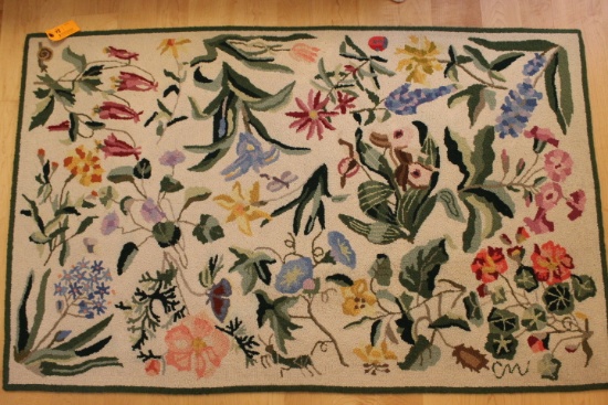 Claire Murray Botanical Hooked Wool Rug
