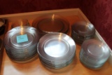 (87) Clear Glass Plates and Bowls