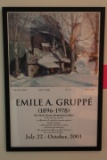 Poster of Emile A. Gruppe Oil on Canvas Painting