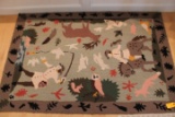 Susan Sargent Hooked Wool Rug