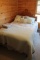 Walnut Bed w/ Full Size Boxspring & Mattress