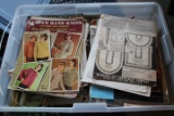 Quantity of Vintage Knitting Supplies & Magazines