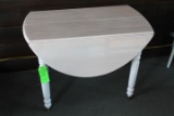 White Painted Country Oak Drop-Leaf Table