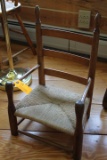 Children's Ladder Back Chair w/Rush Seat