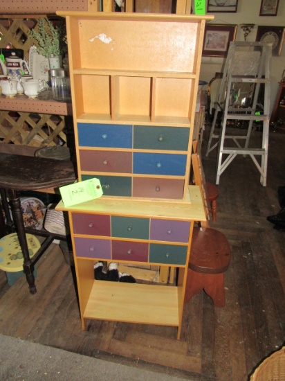 (2) Painted Multi-Drawer Child's Storage