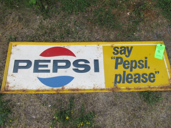 Painted Steel Pepsi Sign