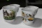 (2) Antique Ceramic Shaving Cups