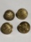 (4) Brass Civil War Era Buttons