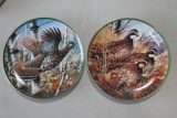 (2) Ceramic Decorative Plates of Ruffed Grouse