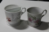 (2) Antique Ceramic Shaving Cups