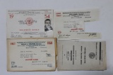 Vintage Illinois Barber Licenses