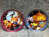 (2) Decorative Garfield Plates