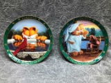 (2) Decorative Garfield Plates