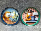 (2) Decorative Garfield Plates