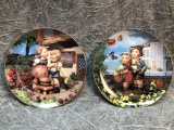 (2) Decorative Hummel Ceramic Plates