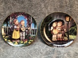 (2) Decorative Hummel Ceramic Plates