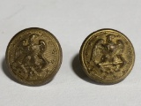 (2) Brass Civil War Era Buttons