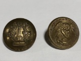 (2) Brass Civil War Era Buttons