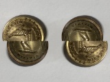 (2) Brass Civil War Era Buttons