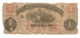 Virginia Treasury Note $1.00 Currency, Richmond, July 21, 1862