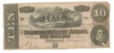 Confederate States $10.00 Currency, Richmond, February 17, 1864