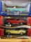 (3)  1:18 Scale Die Cast Collectible Cars