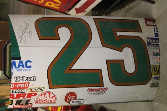 Door Skin Autographed by Ken Schrader