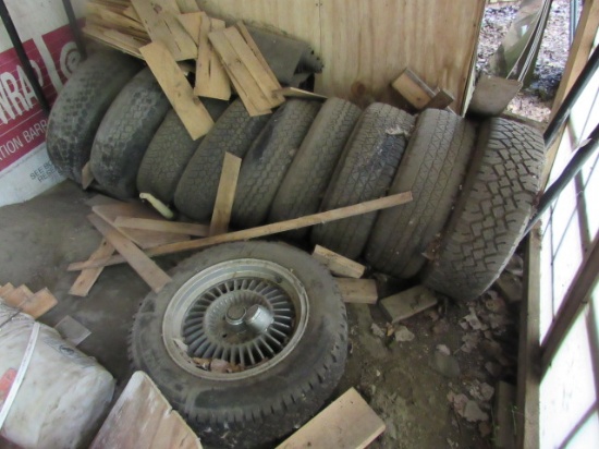 Tire Rack & Asst. Tires