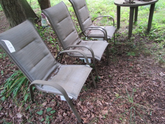 (3) Patio Chairs & Table