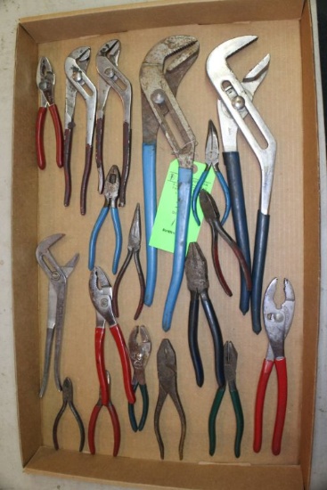 (18) Asst. Pliers & Channellocks