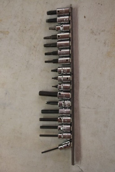 (18) Mac 3/8" Drive Allen & Star Asst. Drivers