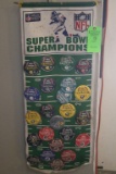 (23) NFL Commemorative Pins w/ Banner