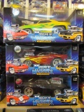 (3) Muscle Machines 1:18 Scale Die Cast Collectible Cars