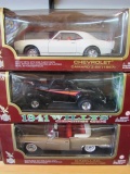 (3)  1:18 Scale Die Cast Collectible Cars