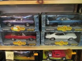 (4) American Muscle 1:18 Scale Die Cast Collectible Cars