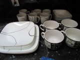 Asst. Plates, Cups, Saucers.