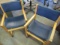 (2) Vinyl Upholstered Armchairs