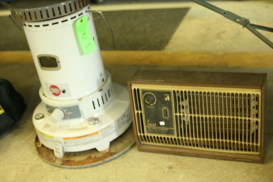 Kero World Kerosene Heater and Arvin Electric Heater