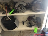 Lot of Power Tools, Casters, Float Switches, Neighborhood Watch Sign, etc.