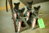 (4) 3 Ton Jack Stands