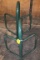 (2) Green Painted Wall Mounted Saddle Racks