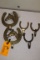 (5) Brass Bridle Hooks