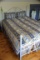 Queen Size Bed w/ Mattress, Box Spring, Comforter & Pillows