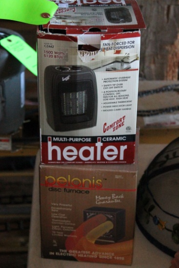 (2) Portable Electric Heaters