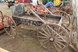 Vintage Buckboard Wagon in black paint